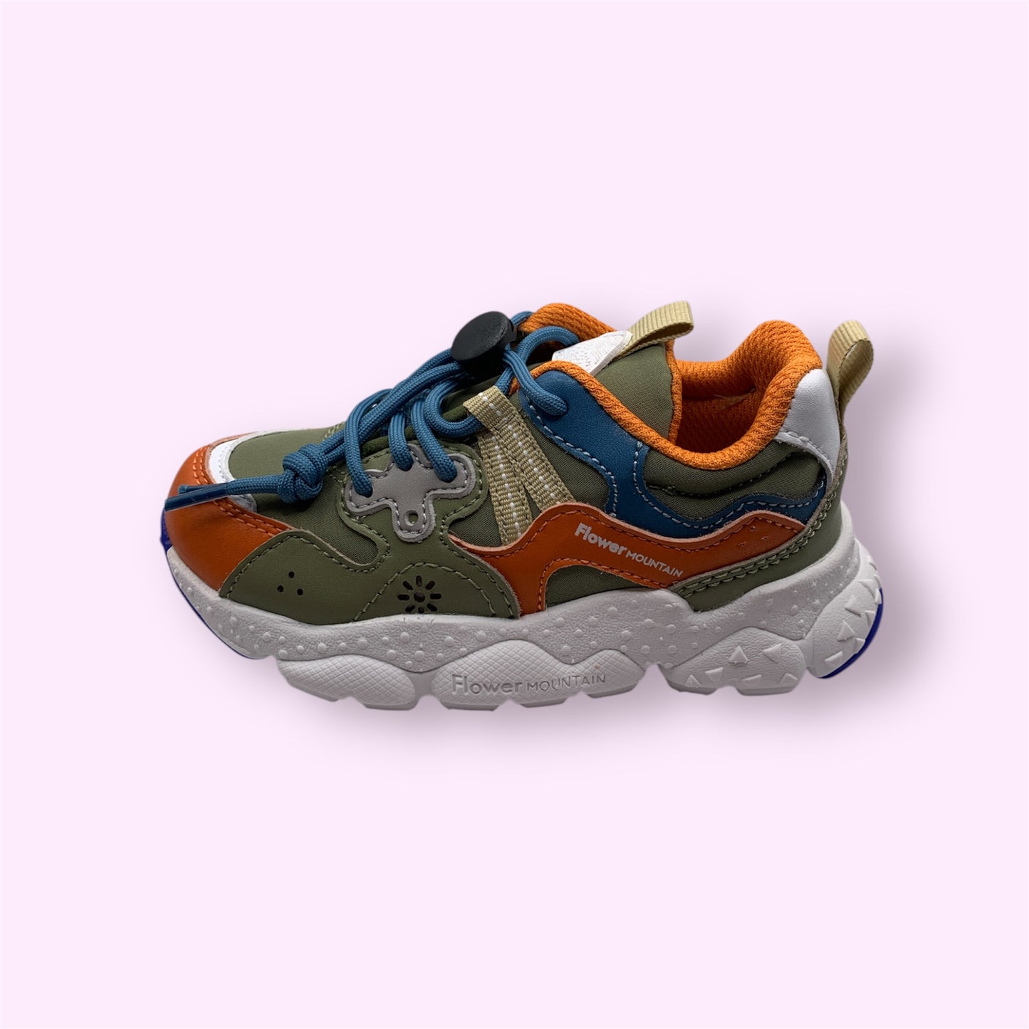 Naturino x Flower Mountain - sneaker oranje groen