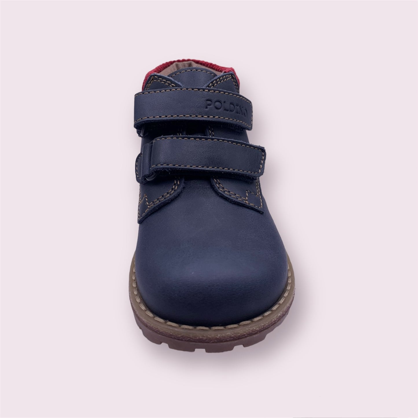 Poldino - blauwe velcro bottine