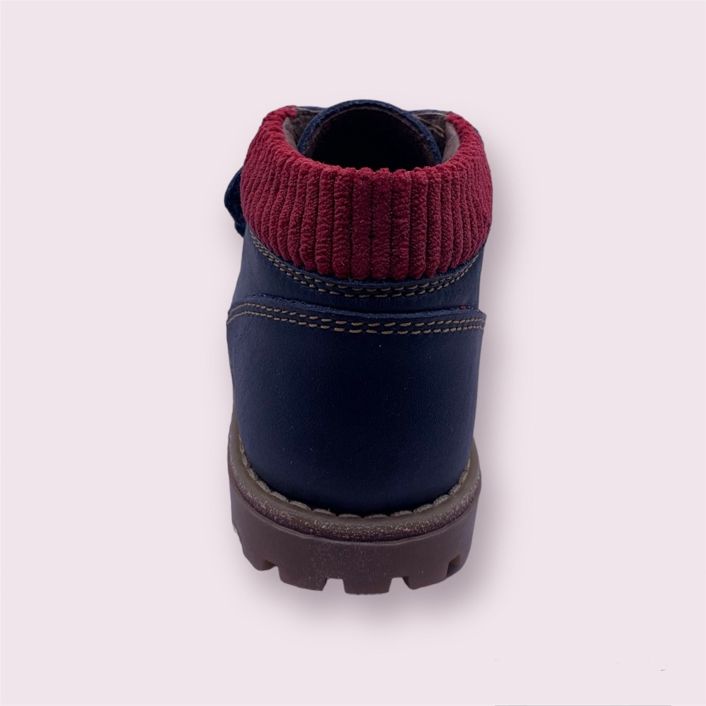 Poldino - blauwe velcro bottine