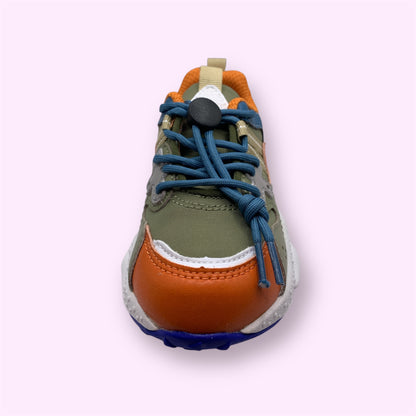 Naturino x Flower Mountain - sneaker oranje groen