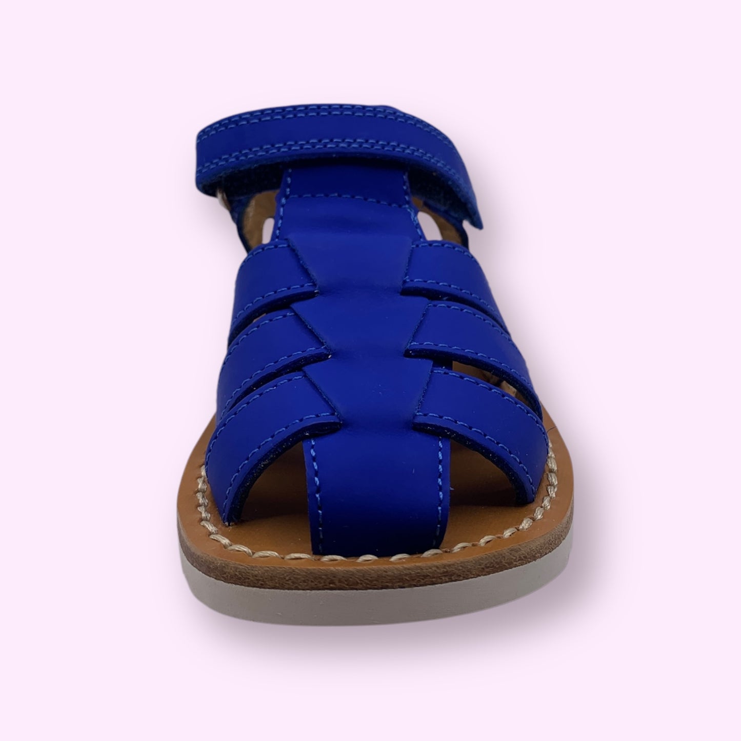 Pom d’Api - sandaal blauw velcro