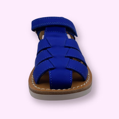 Pom d’Api - sandaal blauw velcro