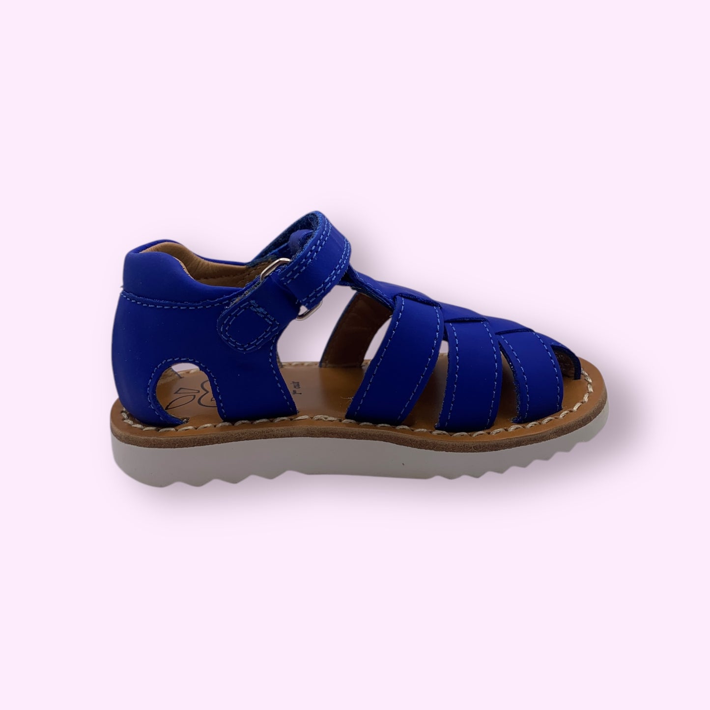 Pom d’Api - sandaal blauw velcro