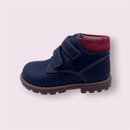 Poldino - blauwe velcro bottine