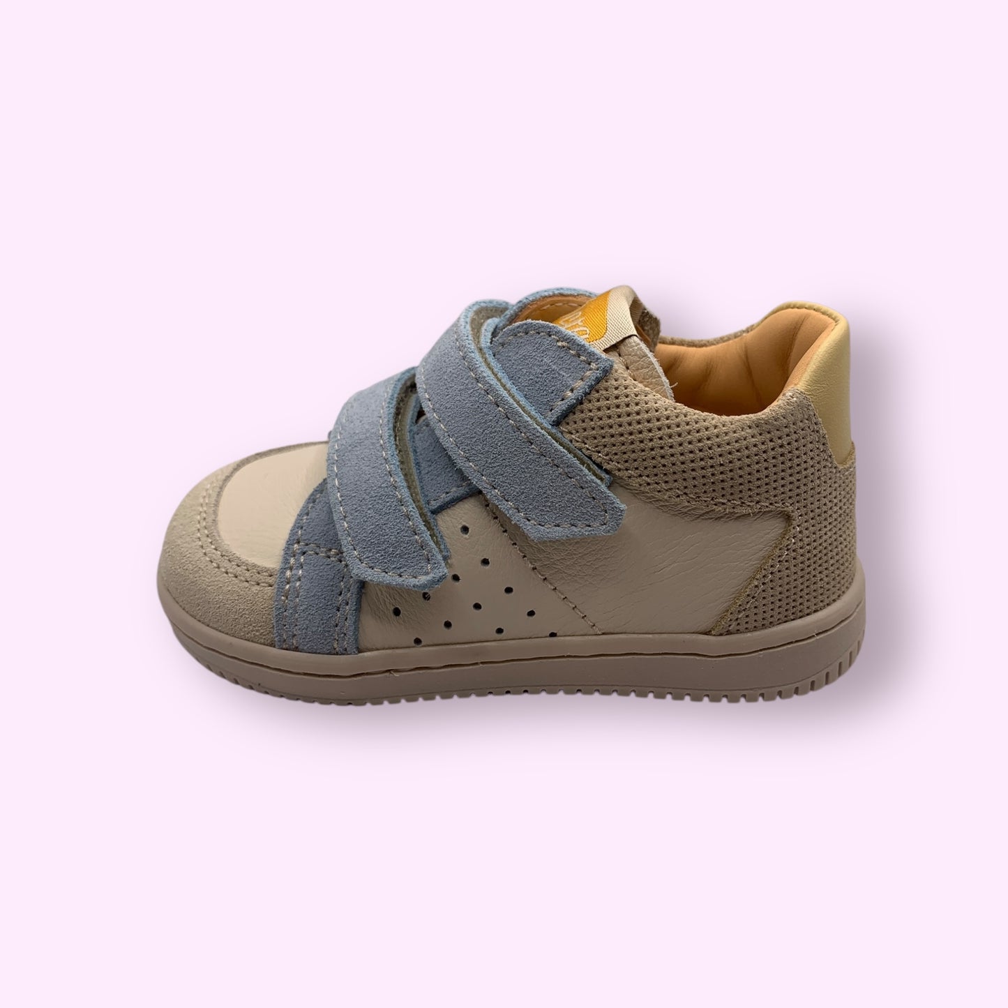 Ocra - sneaker blauw velcro